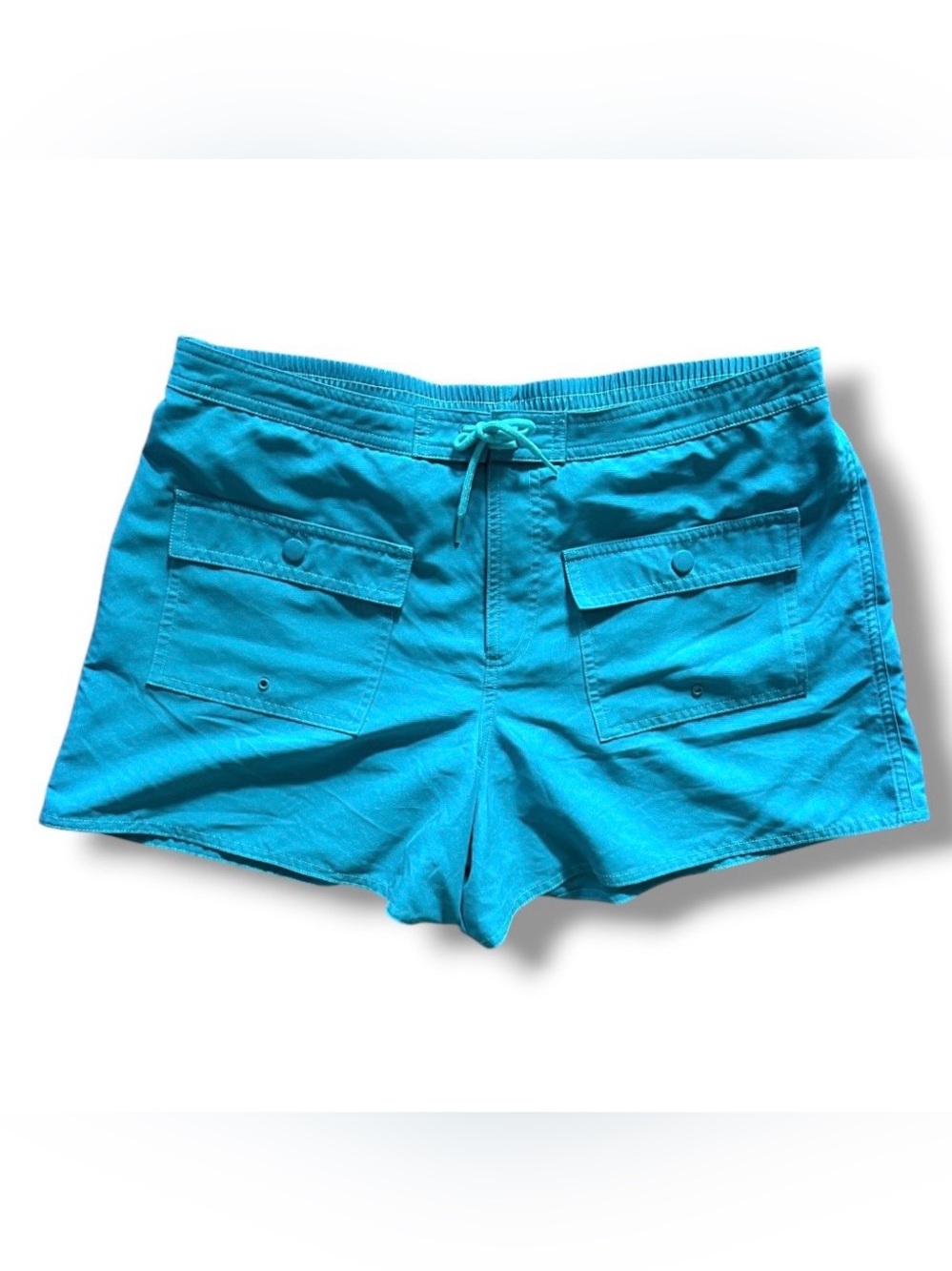 Vtg Southpoint By Jantzen Teal Blue Board Shorts Womens Size 14 Beach Vacay Surf